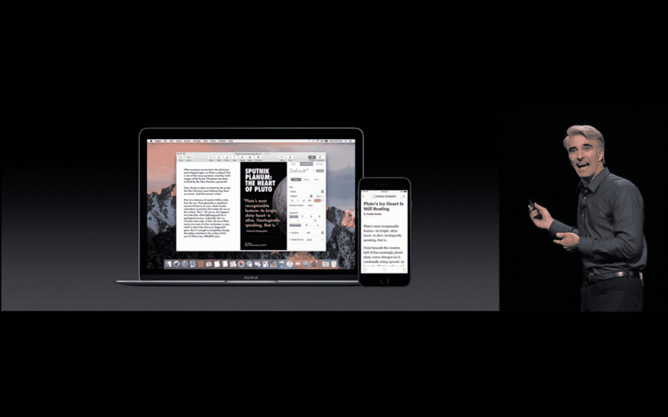 연속성: macOS Sierra를 위한 iOS 및 watchOS 기능
