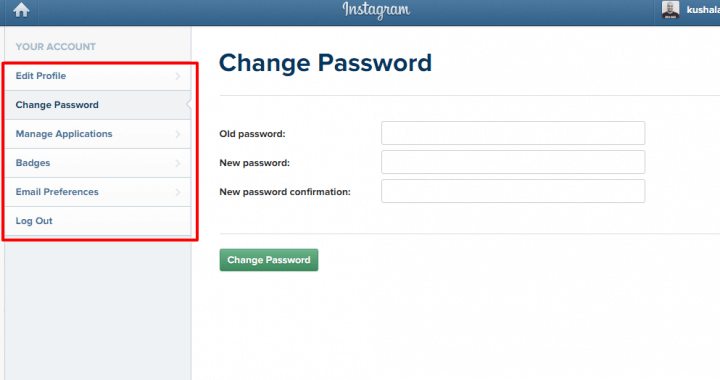 Passwort ändern Instagram
