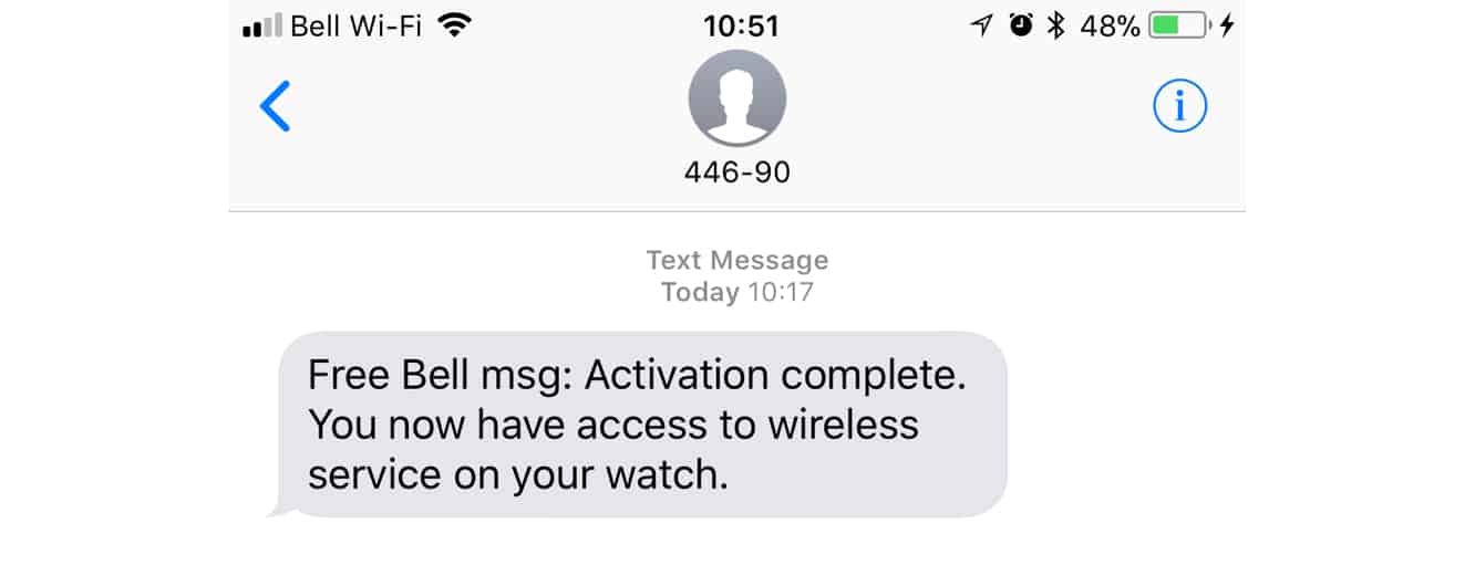 Активация сотовой связи на Apple Watch Series 3
