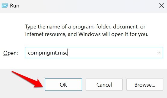 ejecutar compmgmt en Windows