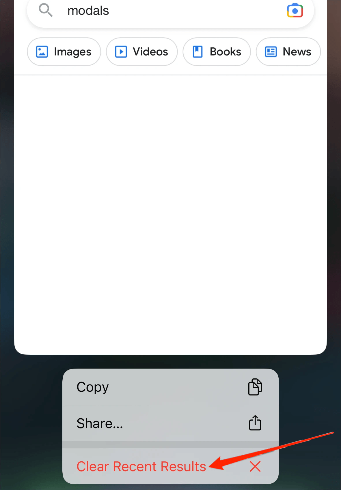 Effacer toutes les recherches récentes en une seule fois sur iPhone