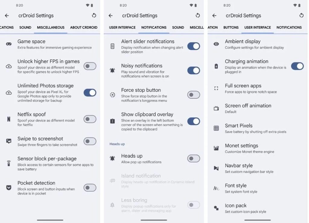 crDroid - Mejores ROMs Personalizadas para Android