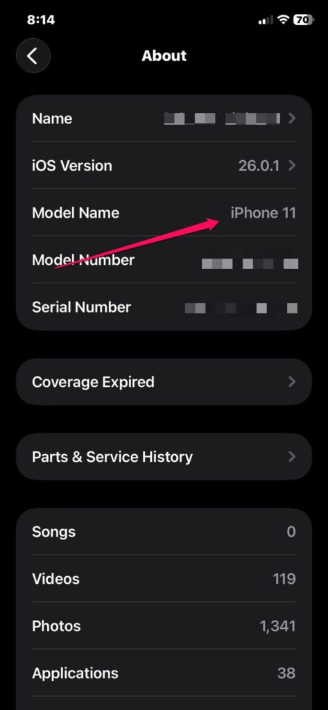 Найдите свою модель iPhone