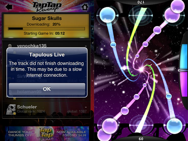 iPhone Gems: Tap Tap Revenge 2, DanceDanceRevolution S, iNinja, Magnetic Joe + Sky Force Reloaded