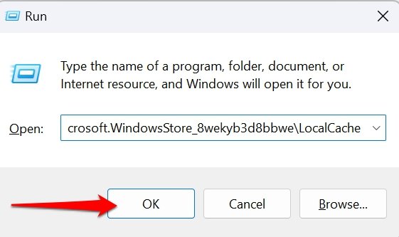 limpiar la carpeta de caché local de Microsoft Store