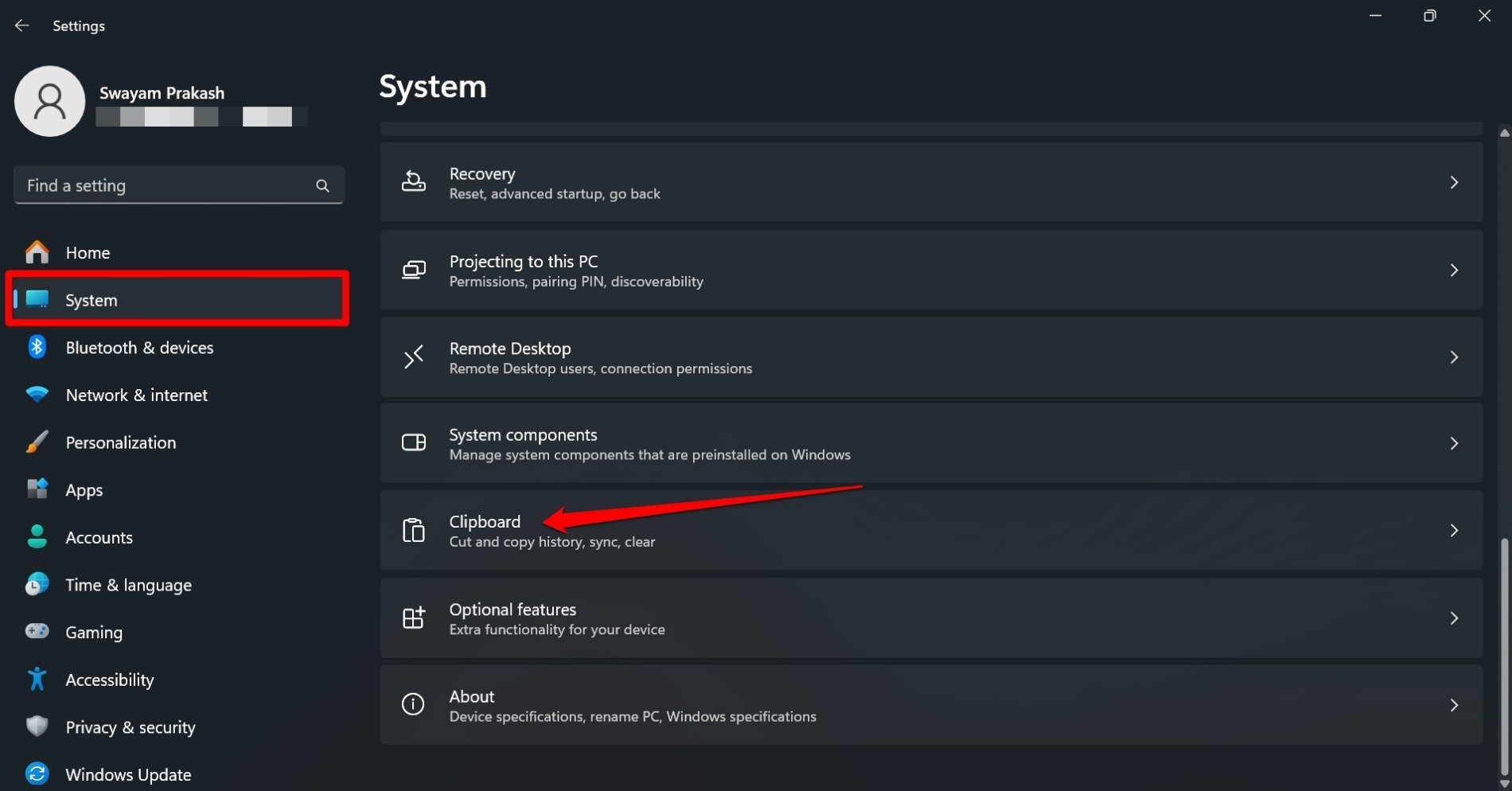 appunti di Windows 11