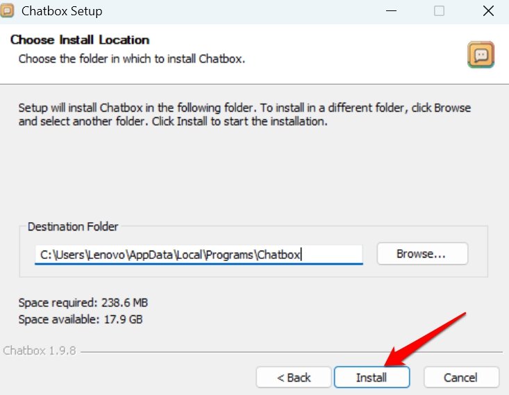 cómo instalar Chatbox en Windows 11