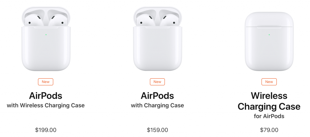 Беспроводной зарядный чехол AirPods 2