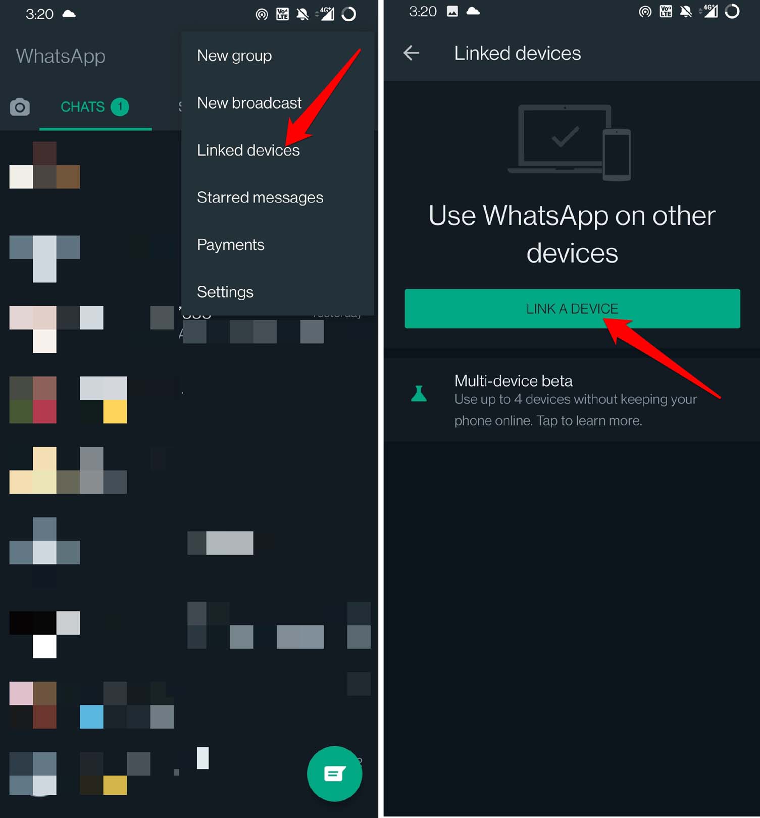 whatsapp collega un dispositivo