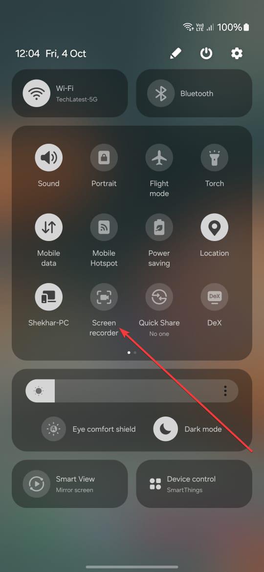 Enregistrement d'écran Android