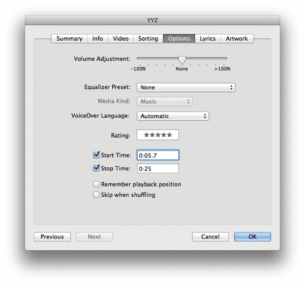 Impostare una suoneria in iTunes