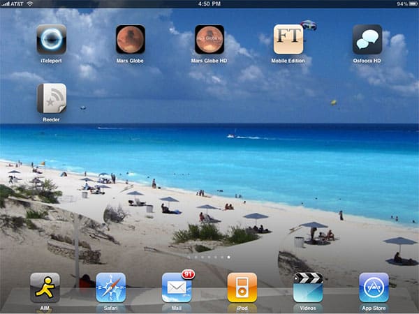 iPhone + iPad Gems : Financial Times, iTeleport, Mars Globe/HD, Osfoora HD + Reeder pour iPad