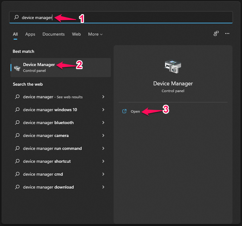 2 - Apri Gestione Dispositivi