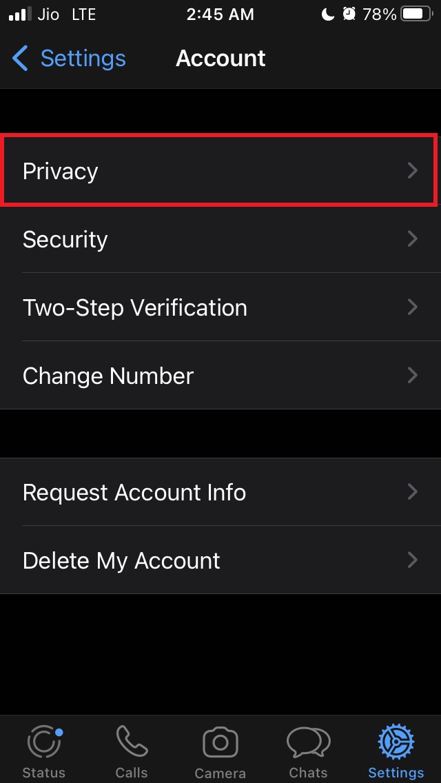 WhatsApp-Konto-Datenschutz