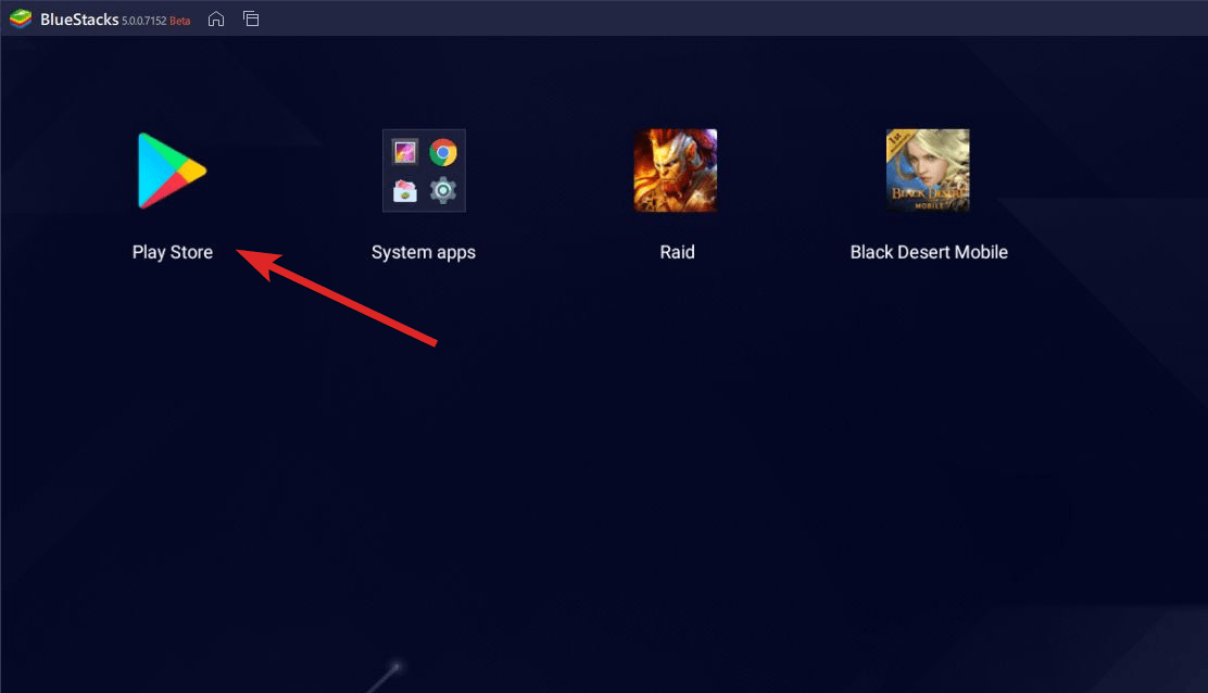 Klicken Sie auf das PlayStore-Symbol