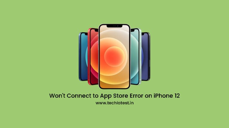 Erro de Não Conectar à App Store no iPhone 12
