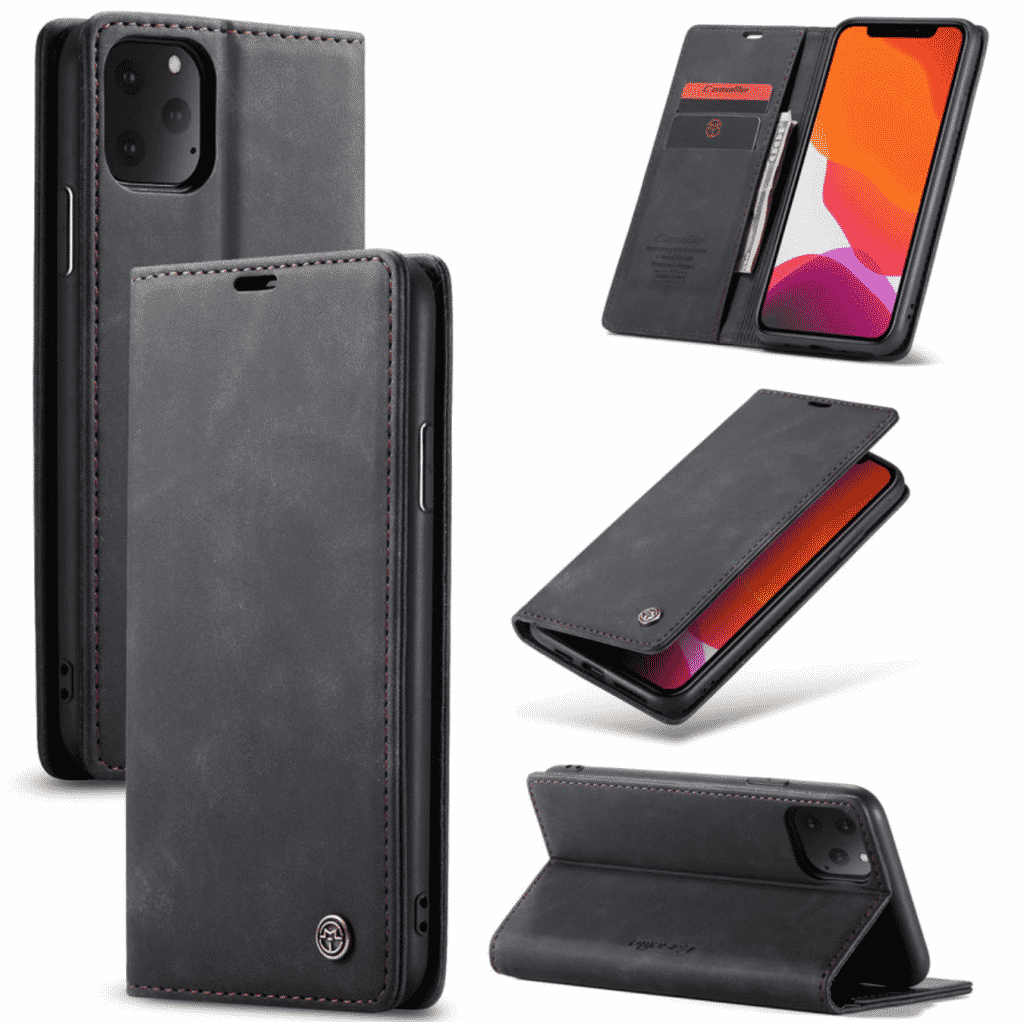 Custodia Wallet Magnetica in Pelle per iPhone 11 Pro