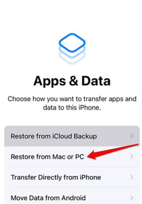 restaurer la sauvegarde iTunes sur iPhone pour récupérer l'historique des appels supprimés