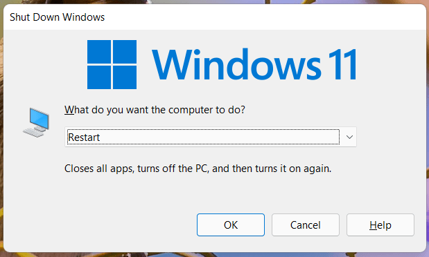 Windows neu starten