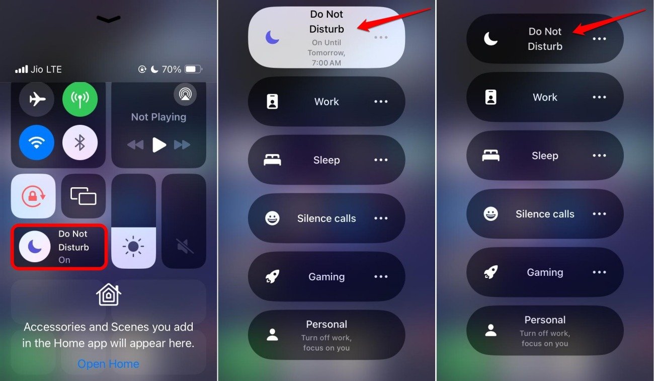 desativar modo foco no iOS 17