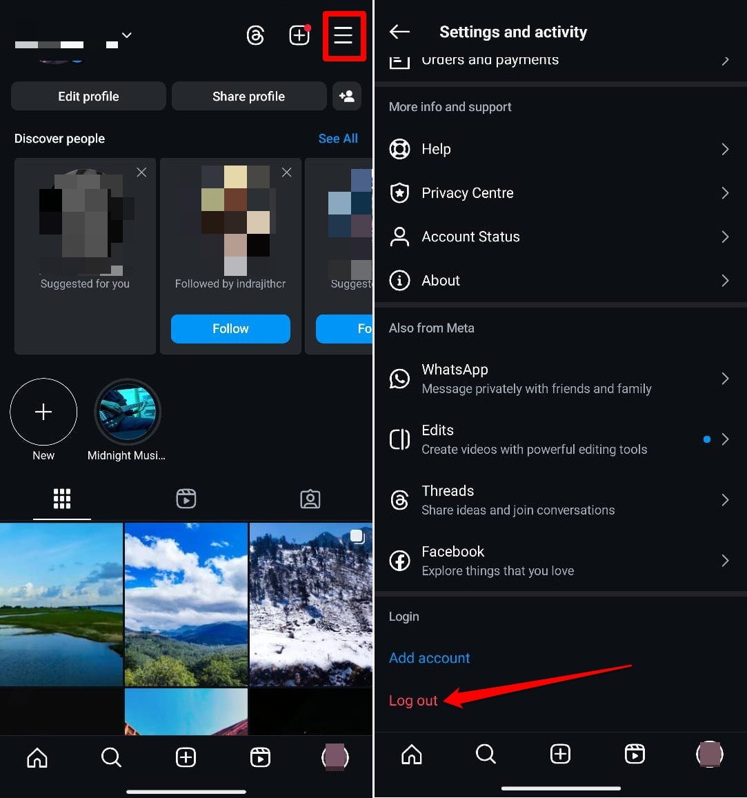Von Instagram abmelden im Jahr 2025