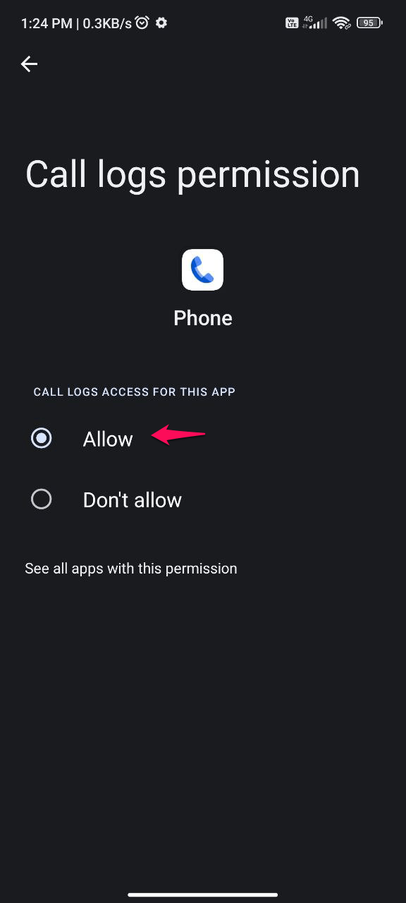 Wie man das Problem behebt, dass der Anrufverlauf auf Android nicht angezeigt wird? 8