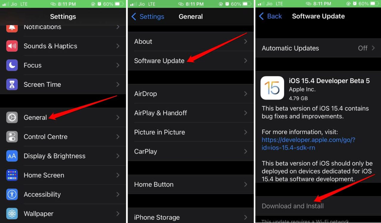 comment installer la mise à jour iOS iPhone