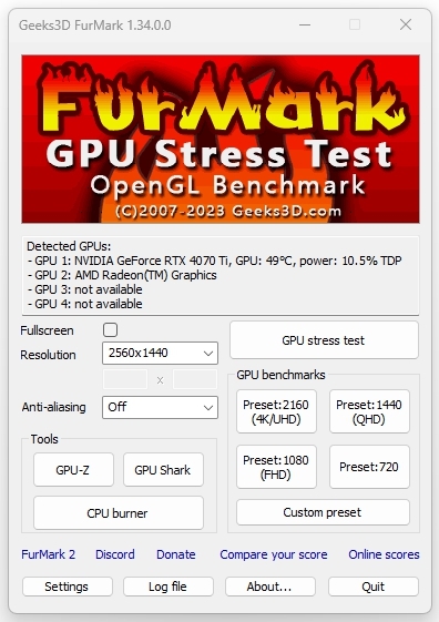 Furmark - Вентиляторы GPU не вращаются