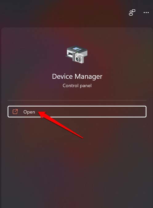 Geräte-Manager öffnen