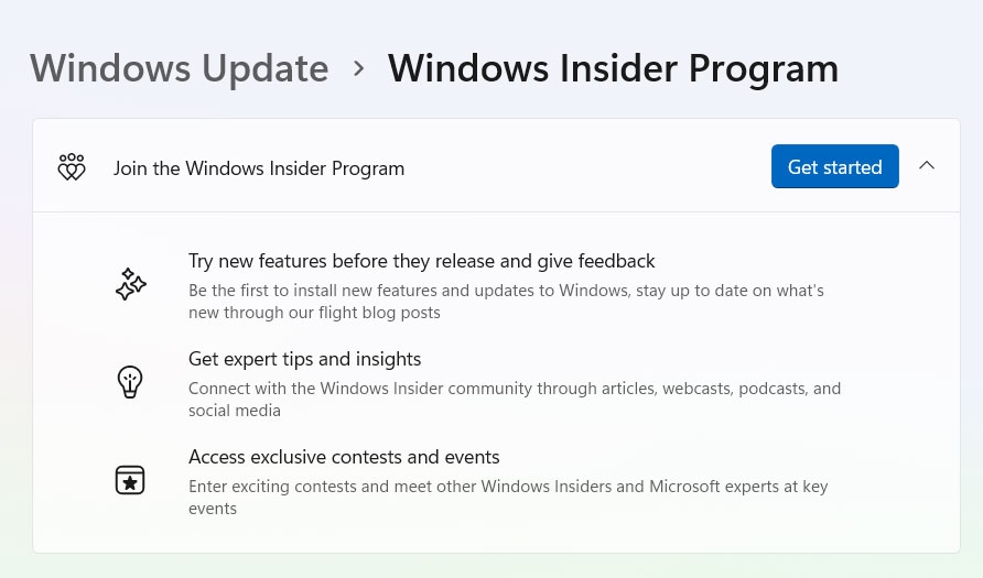 Unisciti al Programma Windows Insider