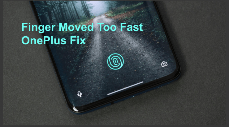 Errore Impronta Mossa Troppo Velocemente OnePlus