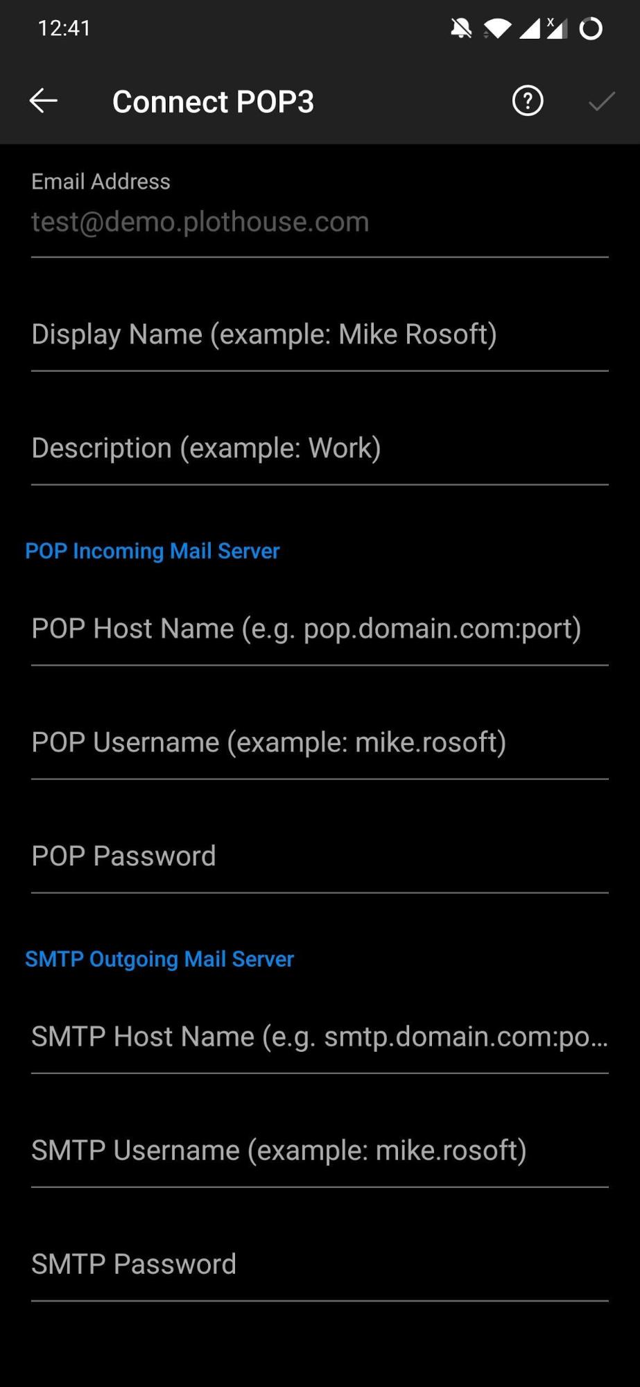 POP3接続