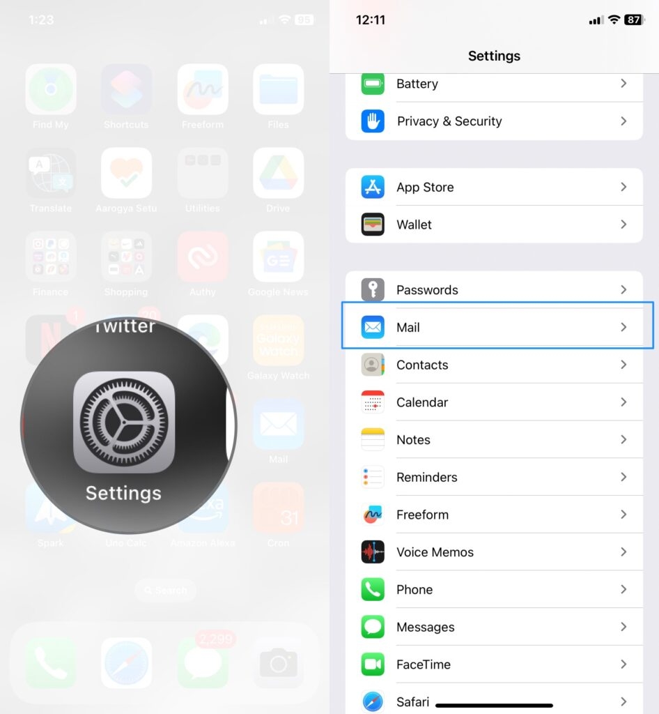 iPhone Einstellungen - Ihre Netzwerkeinstellungen verhindern das private Laden von Inhalten