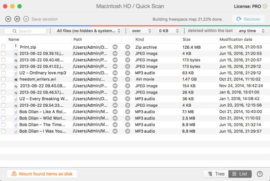 Logiciel de récupération pour macOS