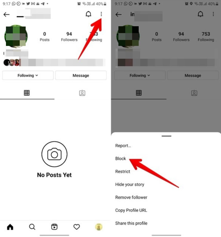 Come bloccare un utente su Instagram - Instagram Restrict vs. Block