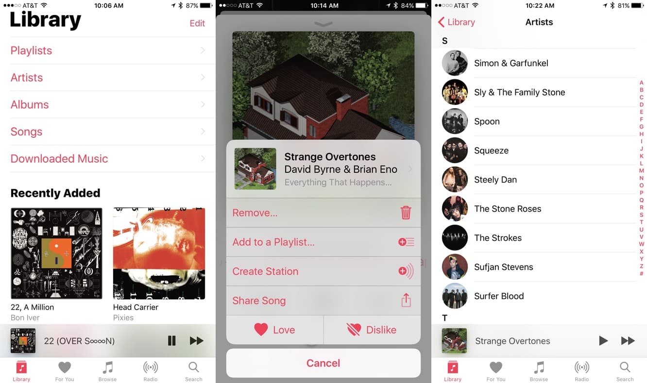 アプリ日記：iOS 10のApple Music
