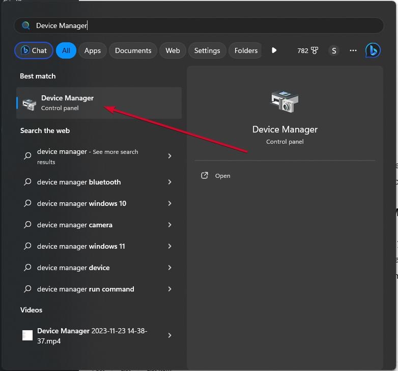 Windows Start Device Manager