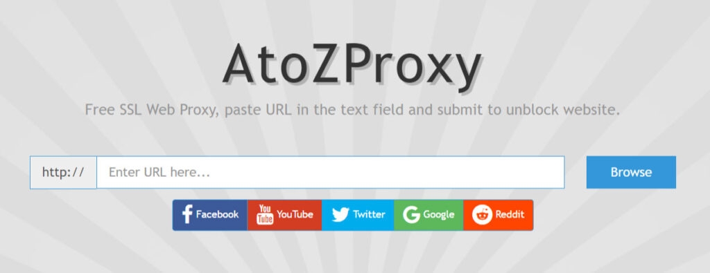 AtoZProxy - Mejores Sitios Proxy de YouTube