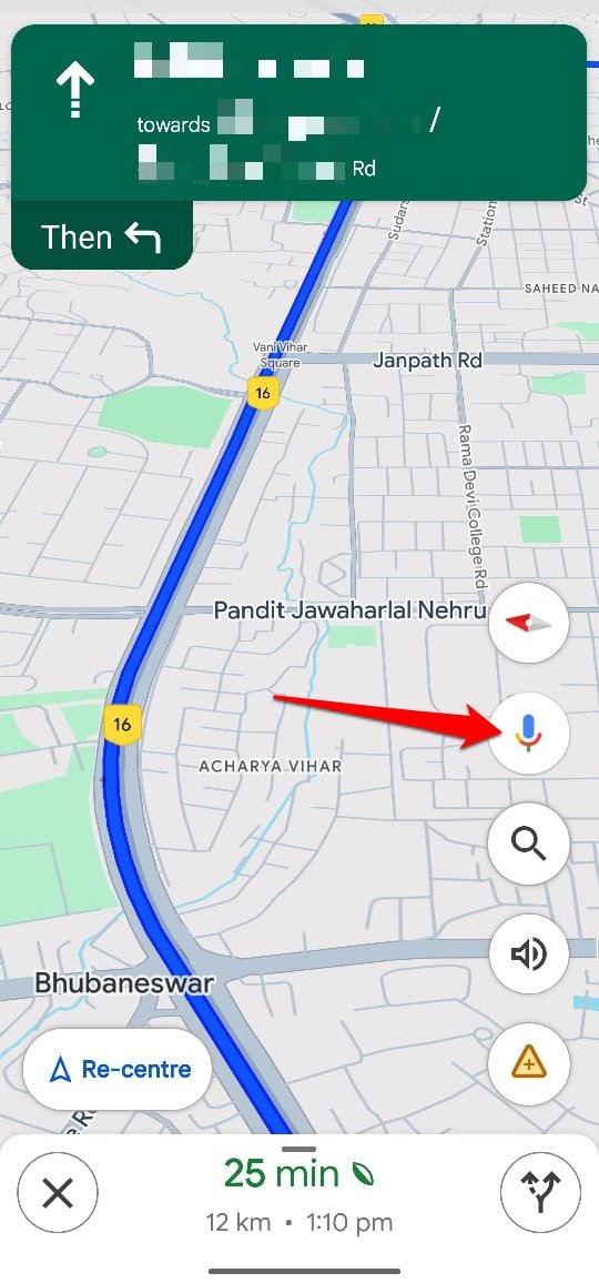invocar al asistente de Google en Maps