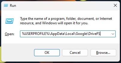 Windows 11 Dados do Google Drive - Limpar Cache do Google Drive