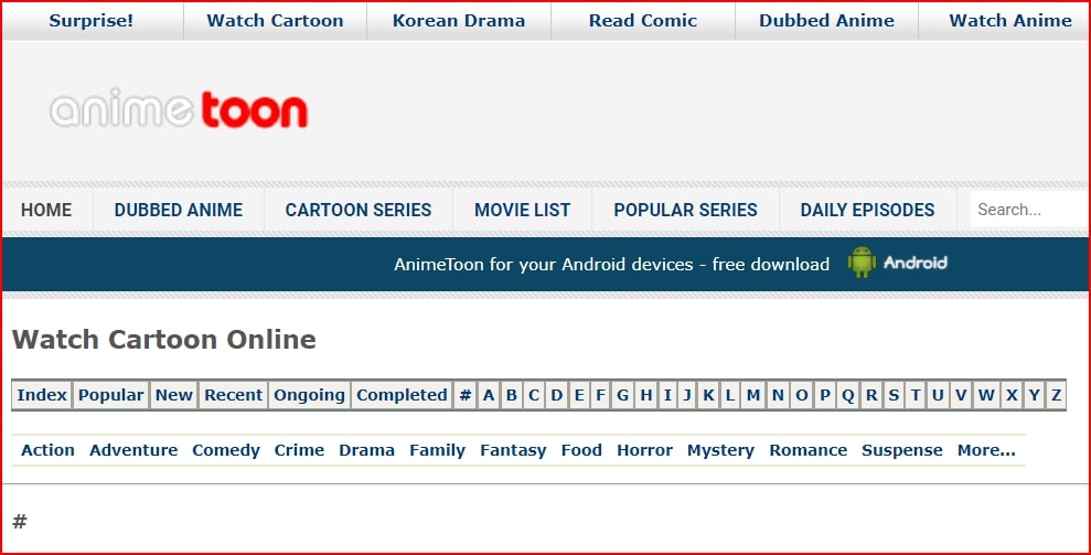 Anime Toon - Melhor Alternativa ao KissCartoon