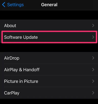 Aggiorna il Tuo iOS