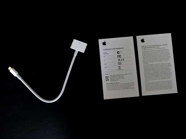 Critique : Adaptateur Apple Lightning vers 30 broches (0,2 m)
