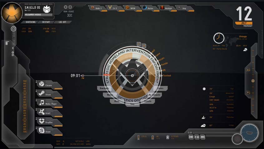 skin rainmeter avengers per download gratuito Windows