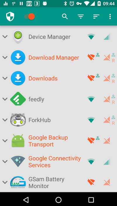 Utiliser des applications tierces NetGuard