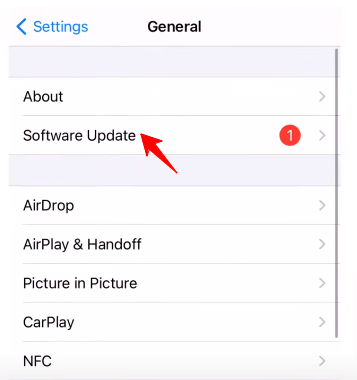 Software-Update iPhone