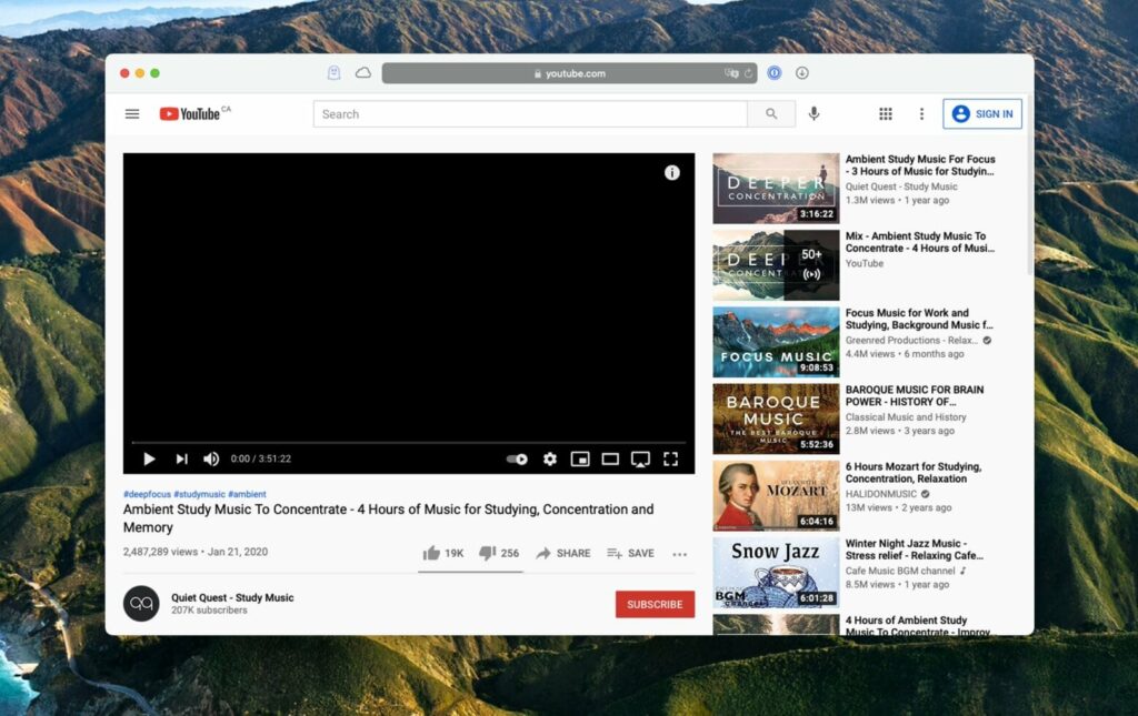 Erro de Tela Preta do YouTube