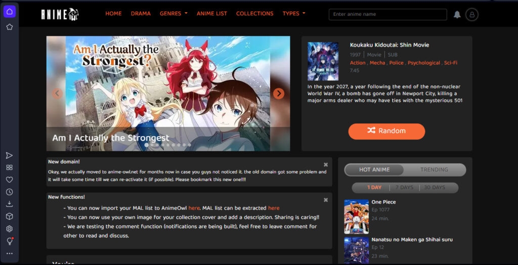 AnimeOwl - Migliore alternativa ad Aniwatch.to