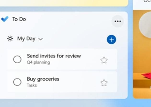 Widget de To Do - Mejores Widgets para Windows 11