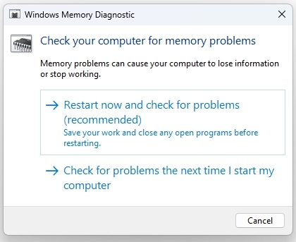 Windows PCメモリ - バグチェック後にコンピュータが再起動しました